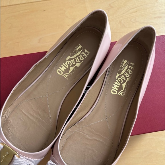 Salvatore Ferragamo Varina Patent Leather Ballet Flats - Pale Pink - Picture 5 of 12